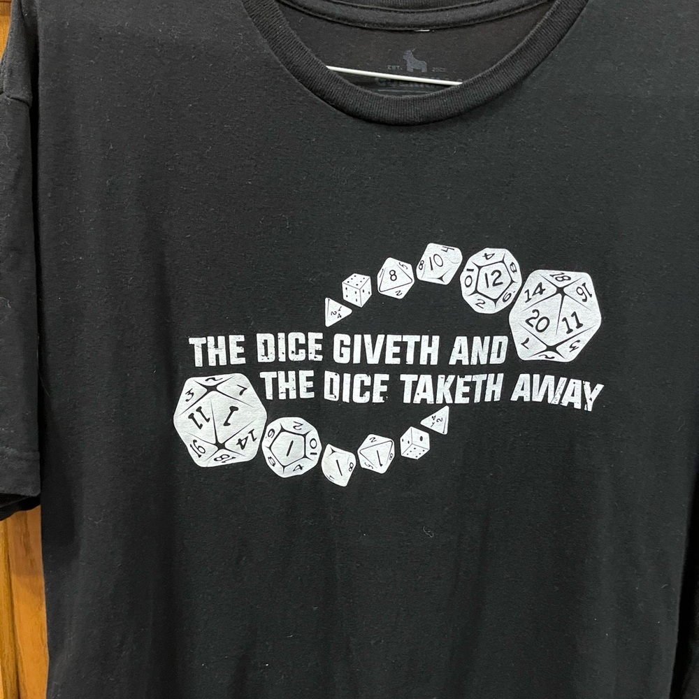 D and D tee shirt